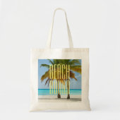 Tote Bag Plage tropicale (Devant)