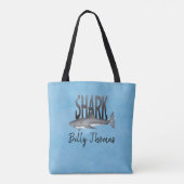 Tote Bag Plage tropicale de l'océan blanc de requin blanc (Dos)