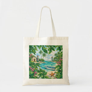Tote Bag Plage tropicale du phare de Bayahibe