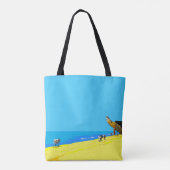 Tote Bag Plage tropicale, Goa, Inde, Personnalisé (Dos)