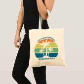Tote Bag Plage tropicale personnalisable Palm Trees Voyage  (Devant (produit))