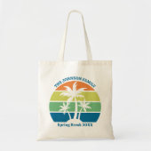 Tote Bag Plage tropicale personnalisable Palm Trees Voyage  (Devant)