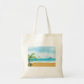 Tote Bag Plage tropicale Plage amusante Été Océan (Devant)