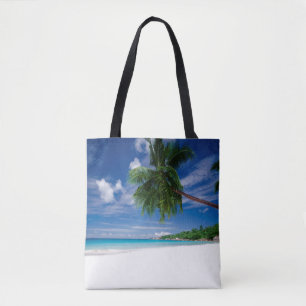 Tote Bag Plage tropicale Seychelles