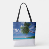 Tote Bag Plage tropicale | Seychelles (Dos)