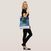 Tote Bag Plage tropicale | Seychelles (Sur le modèle)
