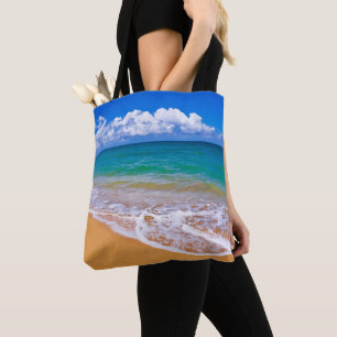Tote Bag Plage vide et eaux bleues