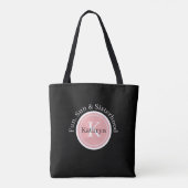 Tote Bag Plages. Booze & Besoins (Dos)