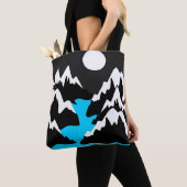 Tote Bag Plages montagneuses avec rivière flottante nuit (De près)