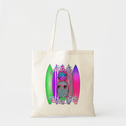 Tote Bag Plages tropicales d'Aloha Plages de surf (Devant)