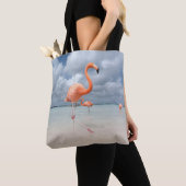 Tote Bag Plages tropicales | Flamants roses Beach, Aruba (De près)