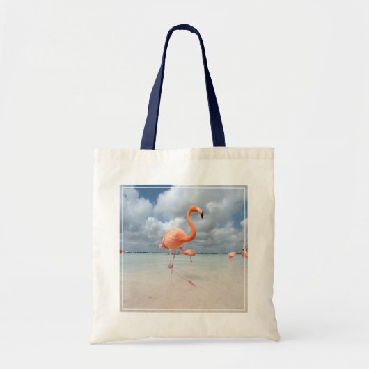 Tote Bag Plages tropicales | Flamants roses Beach, Aruba (Devant)