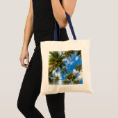 Tote Bag Plages tropicales | Palmiers sur le ciel bleu (Devant (produit))