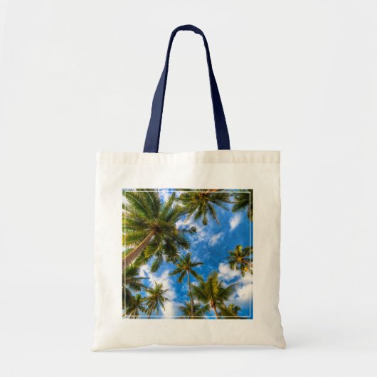 Tote Bag Plages tropicales | Palmiers sur le ciel bleu (Devant)