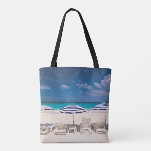 Tote Bag Plages tropicales | Plage tropicale Anguilla (Dos)