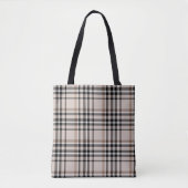 Tote Bag Plaid beige (Devant)