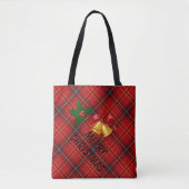 Tote Bag Plaid de Noël (Devant)
