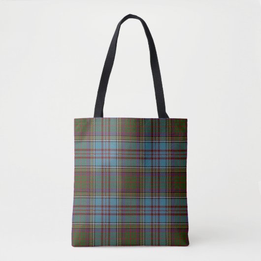 Tote Bag Plaid de tartan écossais d'Anderson de clan (Devant)