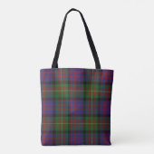 Tote Bag Plaid de tartan écossais de Carnegie de clan (Dos)