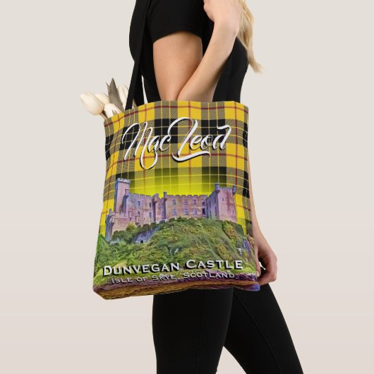 Tote Bag Plaid de tartan écossais de château de MacLeod (De près)