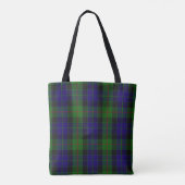 Tote Bag Plaid de tartan écossais de Gunn de clan (Dos)