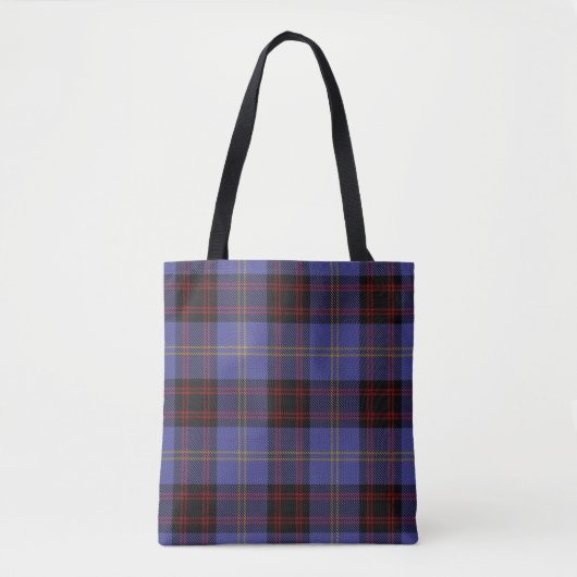 Tote Bag Plaid de tartan écossais de Rutherford de clan (Devant)