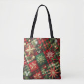 Tote Bag Plaid Festif  (Devant)