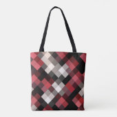 Tote Bag Plaid noir noir (Dos)