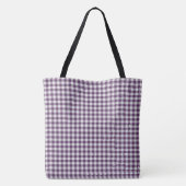 Tote Bag Plaid violet (Dos)