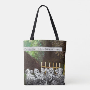 Tote Bag Plaisanterie politique drôle Forêt Changement clim