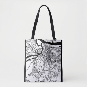 Tote Bag Plan de la ville de Belgrade Serbie