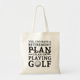 Tote Bag Plan de retraite Golf