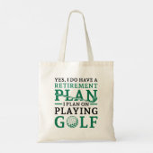 Tote Bag Plan de retraite Golf (Dos)