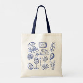Tote Bag Plan de vie méditerranéen (Dos)
