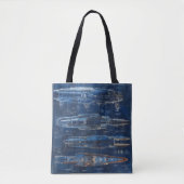 Tote Bag Plan d'expédition spatiale (Devant)