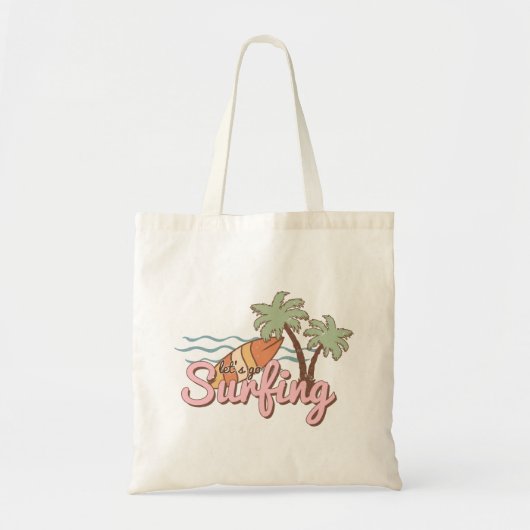Tote Bag Planche de Surf d'été Surfing (Devant)