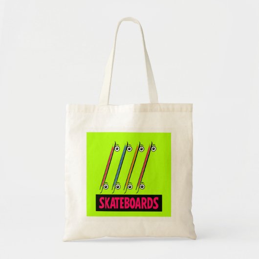 Tote Bag Planches à roulettes minimales (Devant)