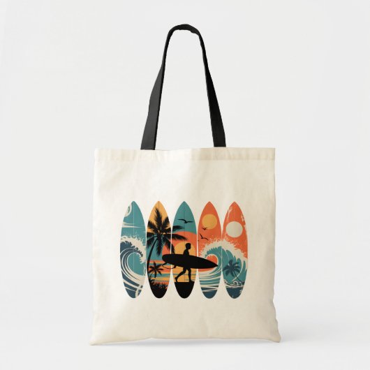 Tote Bag Planches de surf (Devant)