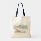 Tote Bag Planches de surf de plage de sable de mer (Dos)