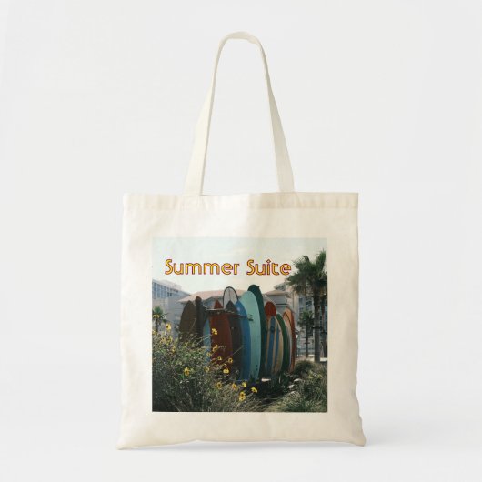Tote Bag Planches de surf et palmiers de Summer Suite (Devant)