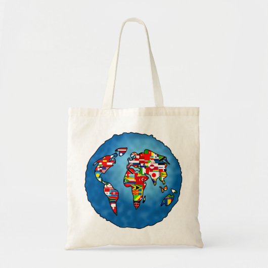 Tote Bag Planète de drapeau (Devant)