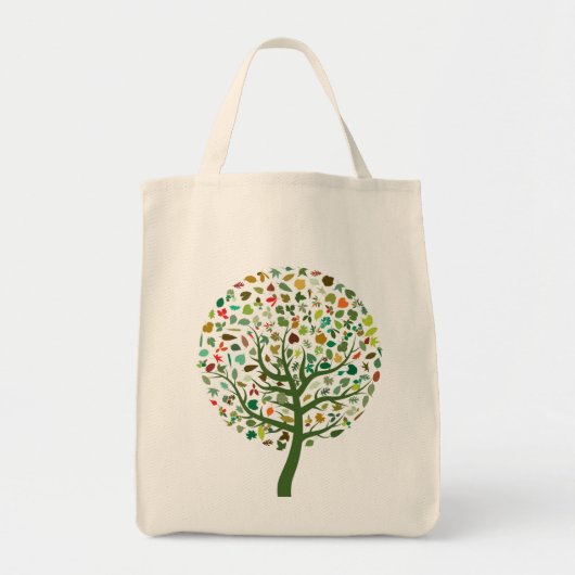 Tote Bag Planète écologique de l'arbre vert (Devant)