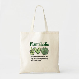 Tote Bag Plantaholic Funny Plant