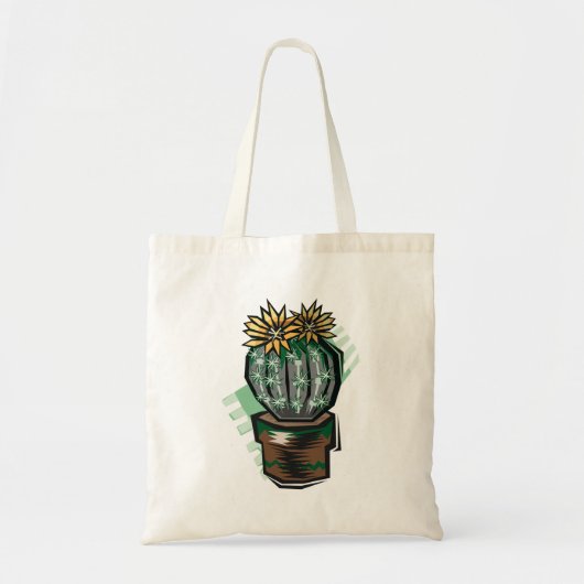 Tote Bag Plante Cactus Dans Un Pot (Devant)