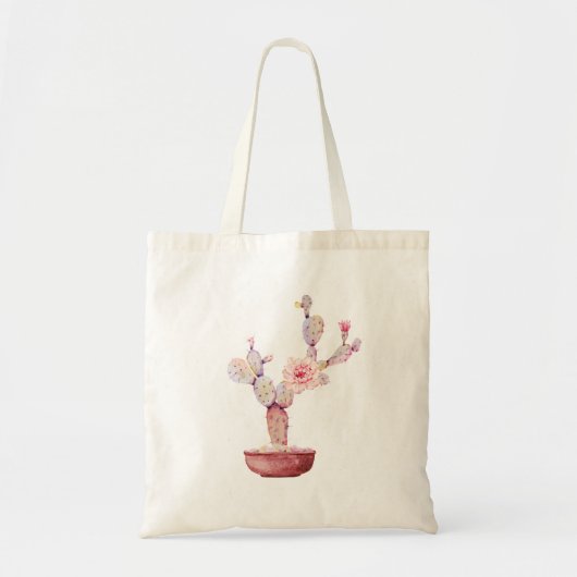Tote Bag Plante de cactus d'aquarelle (Devant)