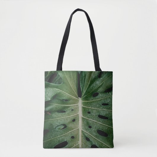 Tote Bag Plante de feuille verte (Devant)