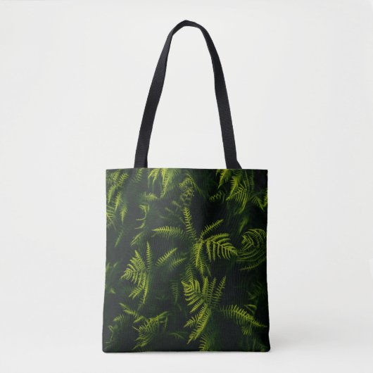 TOTE BAG PLANTE FEUILLE VERT ET JAUNE (Devant)