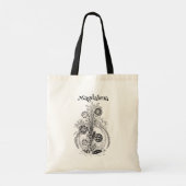 Tote Bag Plante florale Art Zen Ink - (Dos)