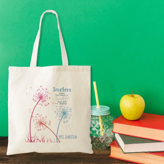 Tote Bag Plante la semence de la connaissance Dandelion cit