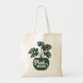 Tote Bag Plante Maman Plante à pots verts (Devant)